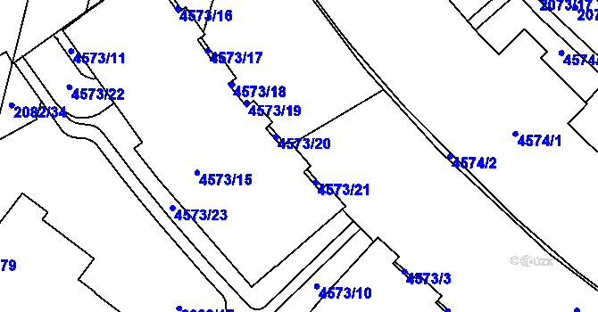 Parcela st. 2082/78 v KÚ Žebětín, Katastrální mapa