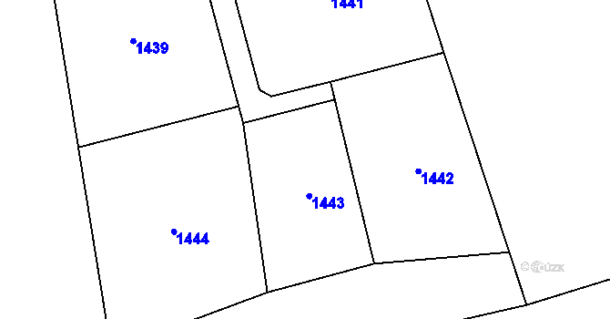Parcela st. 194/6 v KÚ Žebrák, Katastrální mapa