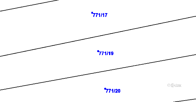 Parcela st. 771/19 v KÚ Horka u Žehušic, Katastrální mapa