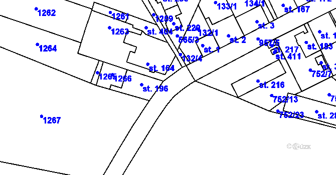 Parcela st. 957/4 v KÚ Žehušice, Katastrální mapa
