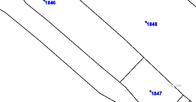 Parcela st. 56/6 v KÚ Želeč u Žatce, Katastrální mapa