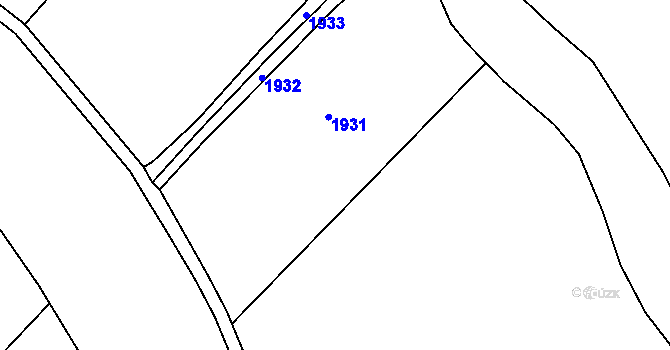 Parcela st. 173/17 v KÚ Želeč u Žatce, Katastrální mapa