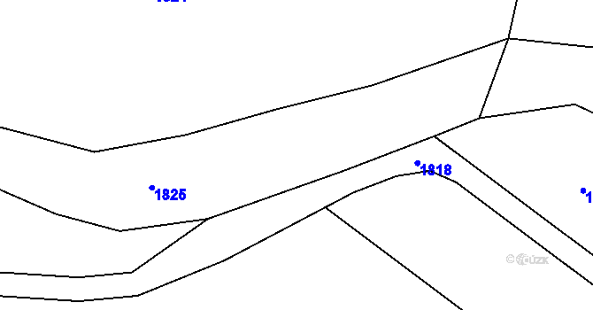 Parcela st. 448/2 v KÚ Želeč u Žatce, Katastrální mapa