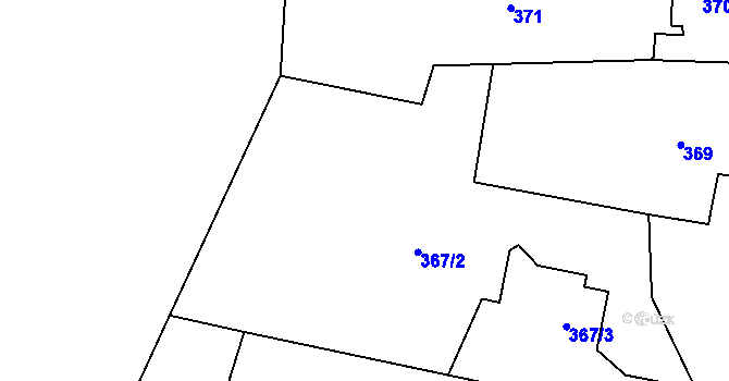 Parcela st. 367/1 v KÚ Lípa nad Dřevnicí, Katastrální mapa