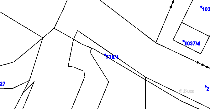 Parcela st. 738/4 v KÚ Lípa nad Dřevnicí, Katastrální mapa