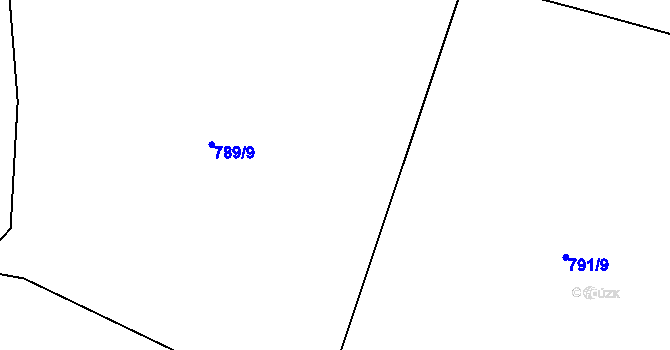 Parcela st. 791/7 v KÚ Lípa nad Dřevnicí, Katastrální mapa