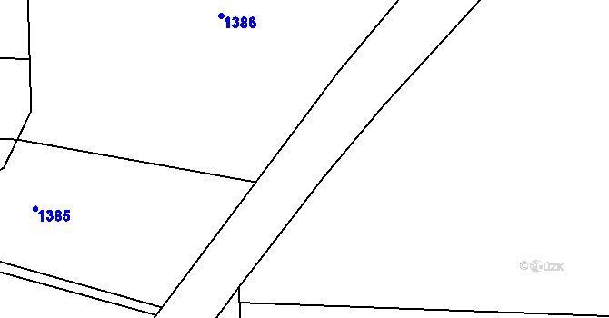 Parcela st. 539/38 v KÚ Lužkovice, Katastrální mapa