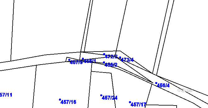 Parcela st. 472/2 v KÚ Želechovice nad Dřevnicí, Katastrální mapa