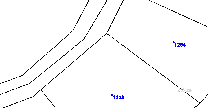 Parcela st. 370/12 v KÚ Šašovice, Katastrální mapa