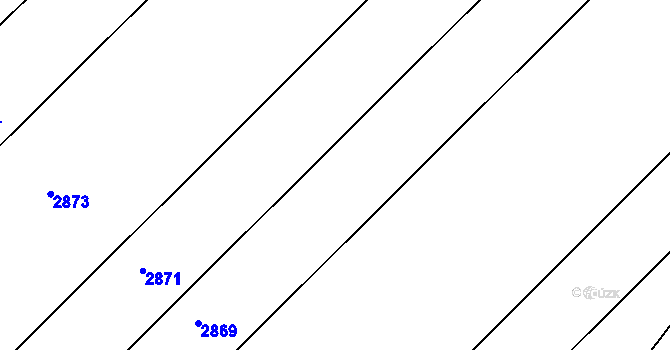Parcela st. 525 v KÚ Želetice u Znojma, Katastrální mapa