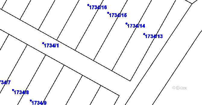 Parcela st. 690/2 v KÚ Želetice u Znojma, Katastrální mapa