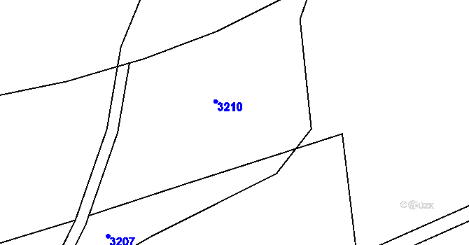 Parcela st. 1053/2 v KÚ Ženklava, Katastrální mapa