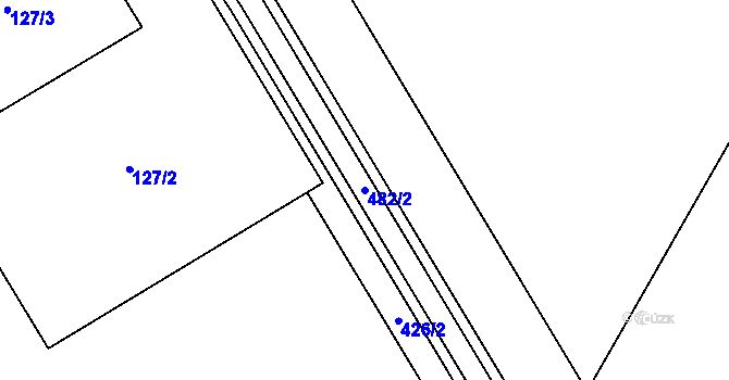 Parcela st. 482/2 v KÚ Žešov, Katastrální mapa