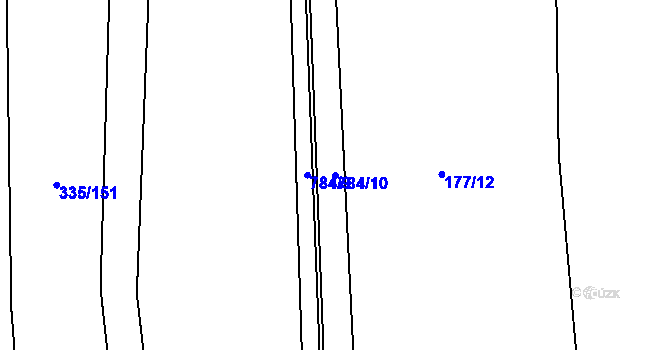 Parcela st. 784/10 v KÚ Židněves, Katastrální mapa