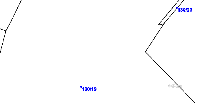 Parcela st. 130/3 v KÚ Přehořov u Žihle, Katastrální mapa
