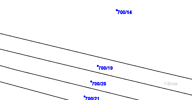 Parcela st. 700/18 v KÚ Žilov, Katastrální mapa