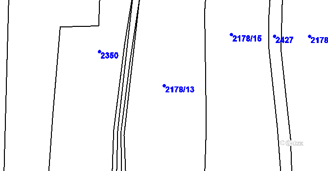 Parcela st. 2178/13 v KÚ Sobětice u Žimutic, Katastrální mapa