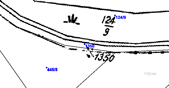 Parcela st. 1350 v KÚ Kokořov, Katastrální mapa