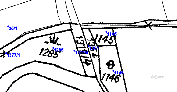 Parcela st. 1364 v KÚ Kokořov, Katastrální mapa