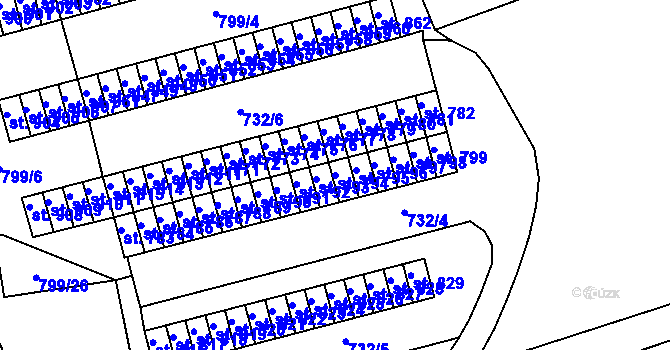Parcela st. 794 v KÚ Žirovnice, Katastrální mapa