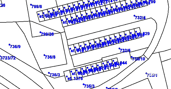 Parcela st. 819 v KÚ Žirovnice, Katastrální mapa