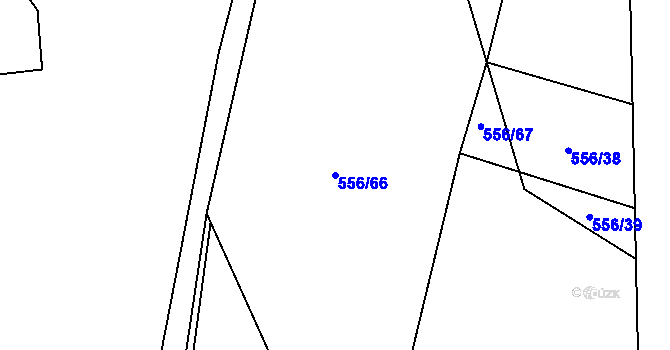 Parcela st. 556/66 v KÚ Žíteč, Katastrální mapa