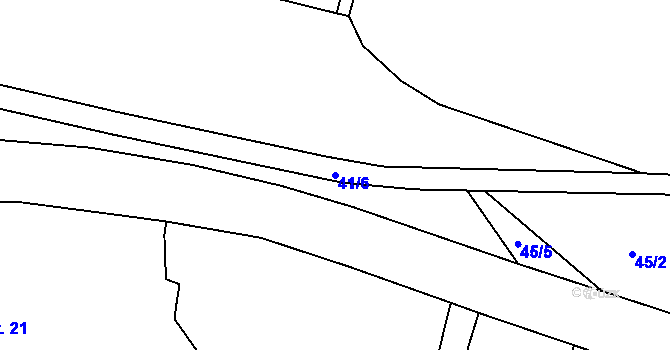 Parcela st. 41/6 v KÚ Kundratice u Žiželic nad Cidlinou, Katastrální mapa