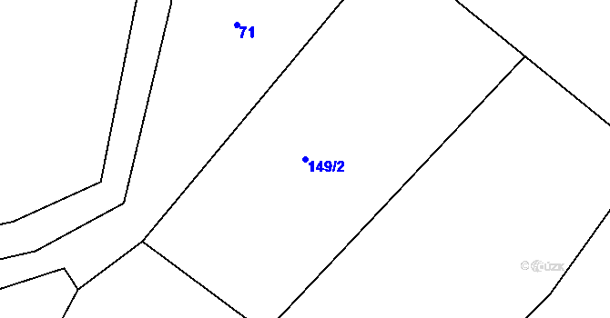 Parcela st. 149/2 v KÚ Hořetice u Žiželic, Katastrální mapa