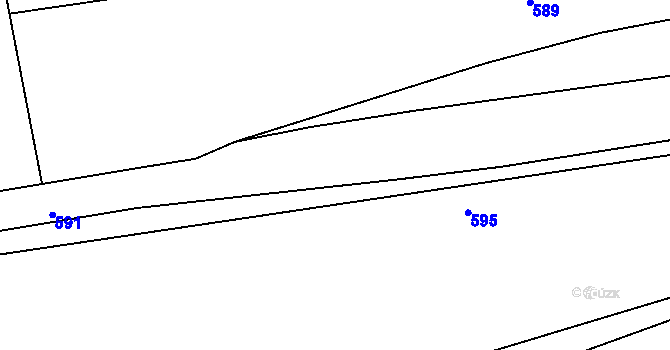 Parcela st. 259/3 v KÚ Drnov, Katastrální mapa