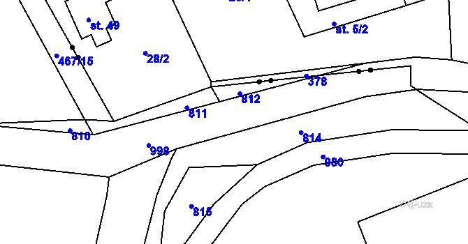 Parcela st. 669/15 v KÚ Žižice, Katastrální mapa