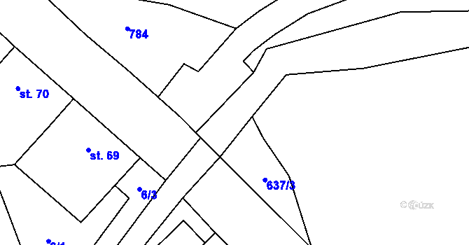 Parcela st. 669/28 v KÚ Žižice, Katastrální mapa