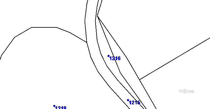 Parcela st. 140/4 v KÚ Žlebské Chvalovice, Katastrální mapa