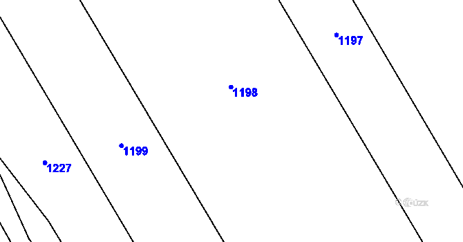 Parcela st. 206/21 v KÚ Žlebské Chvalovice, Katastrální mapa