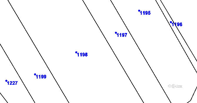 Parcela st. 206/22 v KÚ Žlebské Chvalovice, Katastrální mapa
