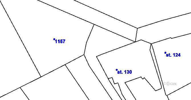 Parcela st. 357/7 v KÚ Žlebské Chvalovice, Katastrální mapa