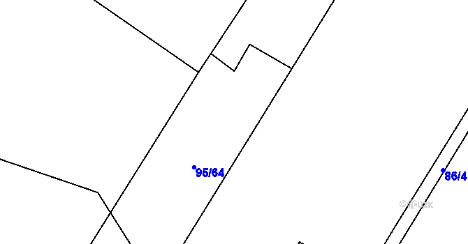 Parcela st. 87/3 v KÚ Kozojedy u Žlunic, Katastrální mapa