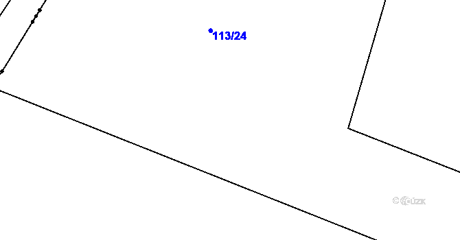 Parcela st. 113/7 v KÚ Kozojedy u Žlunic, Katastrální mapa