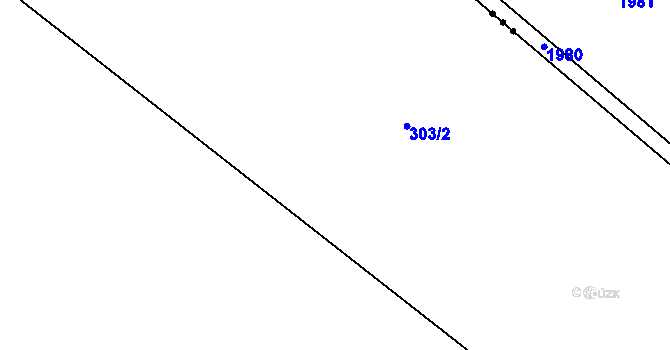 Parcela st. 303/19 v KÚ Kozojedy u Žlunic, Katastrální mapa