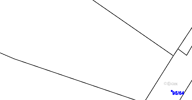 Parcela st. 95/60 v KÚ Kozojedy u Žlunic, Katastrální mapa