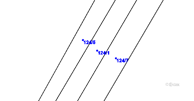 Parcela st. 124/1 v KÚ Sekeřice, Katastrální mapa