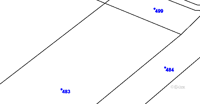 Parcela st. 94/64 v KÚ Žlunice, Katastrální mapa