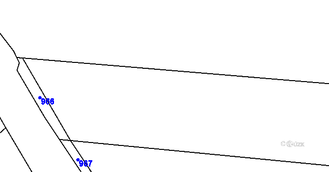 Parcela st. 94/116 v KÚ Žlunice, Katastrální mapa