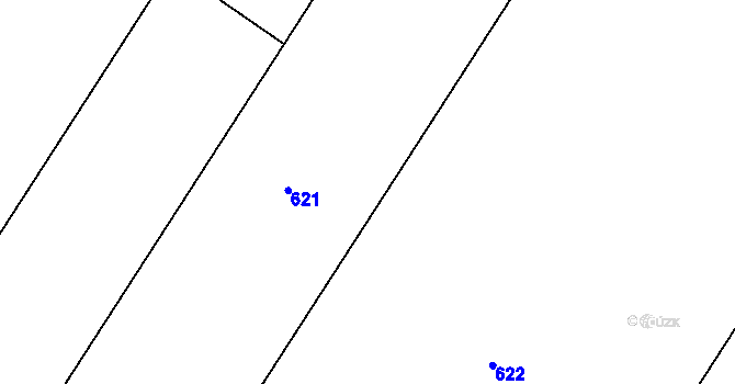 Parcela st. 157/45 v KÚ Žlunice, Katastrální mapa