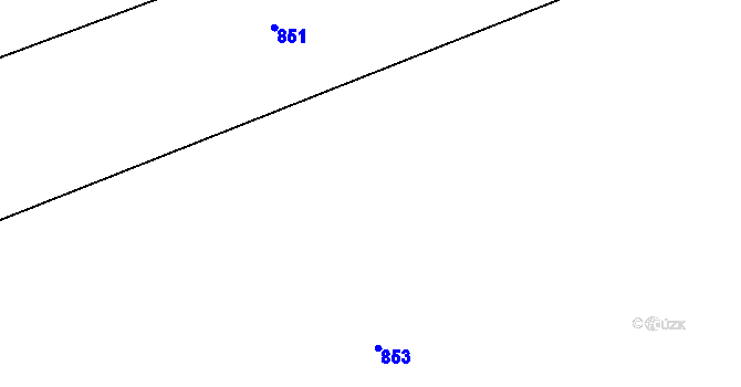 Parcela st. 215/9 v KÚ Žlunice, Katastrální mapa