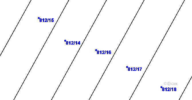 Parcela st. 812/16 v KÚ Žumberk, Katastrální mapa