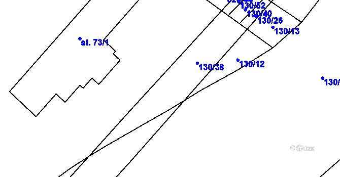 Parcela st. 130/37 v KÚ Šardičky, Katastrální mapa