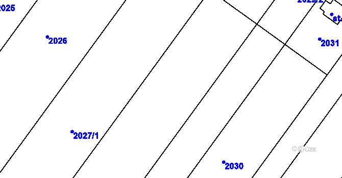 Parcela st. 206/11 v KÚ Zábrdovice u Vedrovic, Katastrální mapa