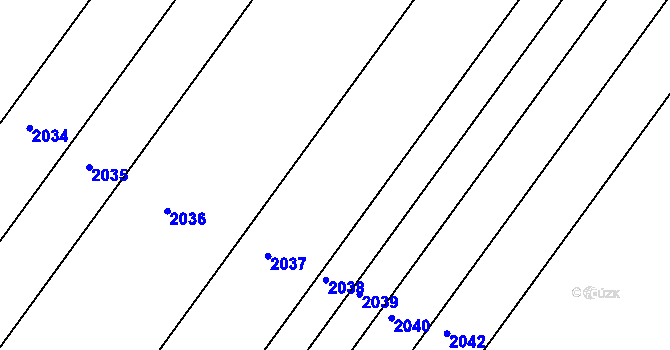 Parcela st. 206/19 v KÚ Zábrdovice u Vedrovic, Katastrální mapa