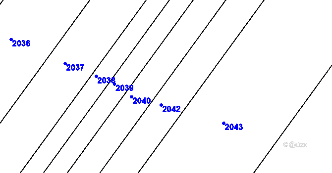 Parcela st. 206/21 v KÚ Zábrdovice u Vedrovic, Katastrální mapa