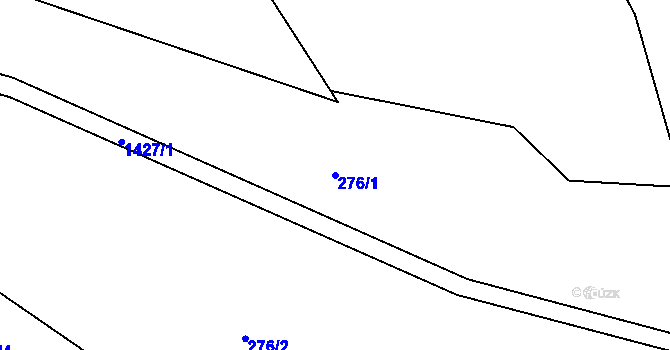 Parcela st. 276/1 v KÚ Nové Petrovice, Katastrální mapa